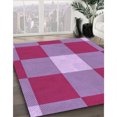 thumbnail image 3 of Ahgly Company Tapis d'Intérieur Lavable à la Machine, Carré, Transitionnel, Rose Limonade Rose, Tapis de Zone, 7 Pieds Carré, 3 of 7