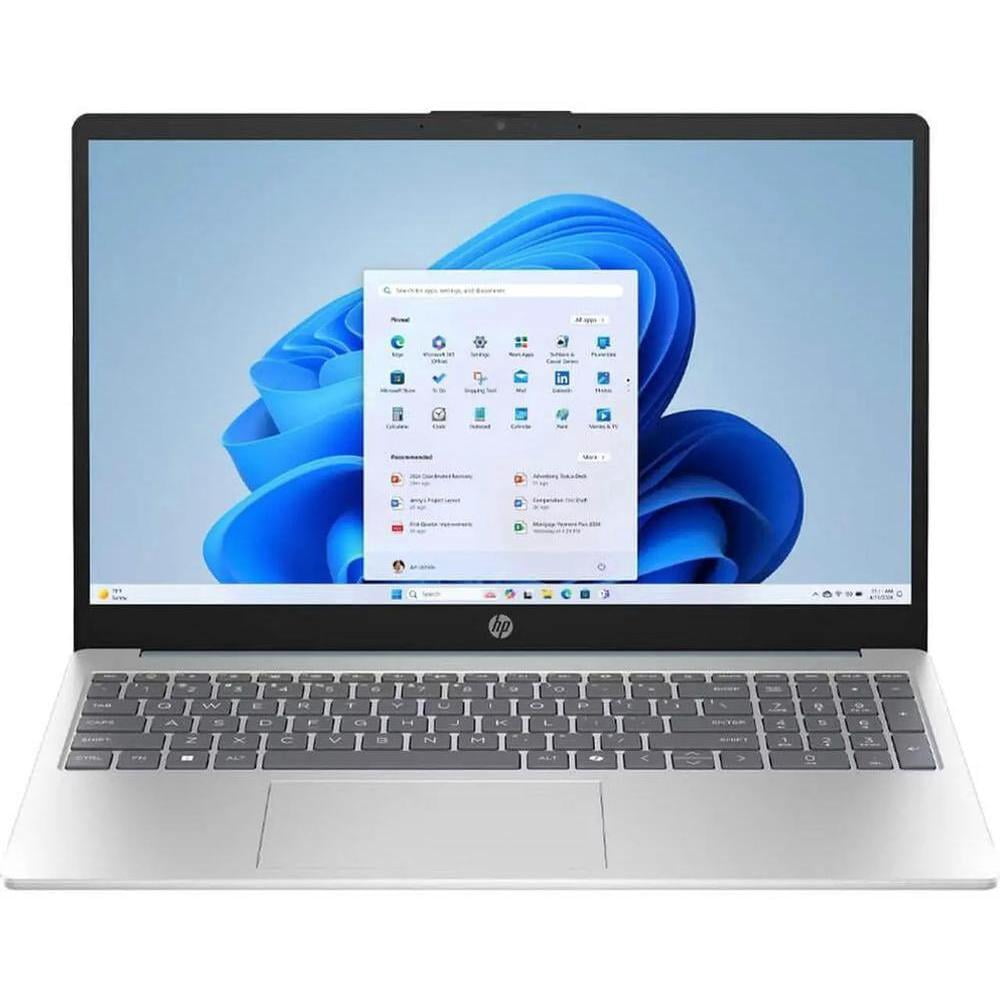 Open Box - HP 15.6 inch Touch Screen 15FD0883NR 15.6-inch Touchscreen Laptop - Blue,Silver (Intel N305 / 8 GB RAM / 256 GB SSD / Windows 11 Home)