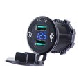 thumbnail image 1 of Chargeur de Voiture Double USB, Chargeur Voltmètre Numérique à DEL, 1 of 7