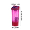 thumbnail image 3 of weibbin Portable Portable Shaker Cup 700ml Double-layer Fitness Sports Water Bottle Protein Powder Plastic Scale Cup, 3 of 6