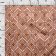 thumbnail image 2 of oneOone Georgette Viscose Fabric Diamond Geometric Printed Fabric 1 Yard 42 Inches Wide, 2 of 4
