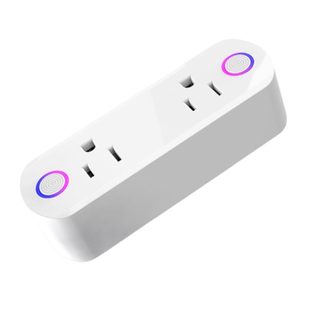 ZheElen Prise Intelligente Prise Wi-Fi 2-en-1 Prise Téléphone Mobile Télécommande Fonction de Minuterie
