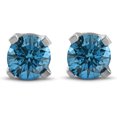 thumbnail image 1 of 3/8ct Blue Diamond Studs 14K White Gold, 1 of 2