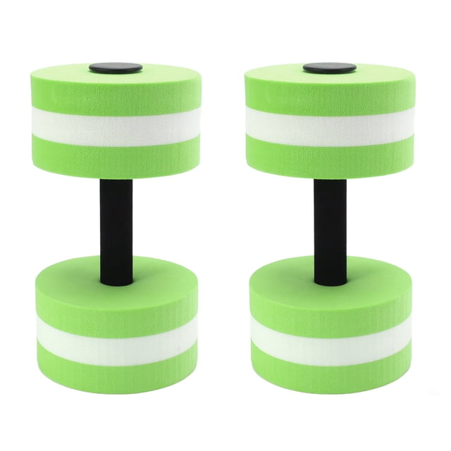 Yoga Exercise Water Dumbbell, High Buoyancy Lightweight Water Floating Dumbbell For Swimming Pools Green