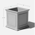 thumbnail image 2 of Veradek Brixton Cube 20"Planter Gray Gray, 2 of 9