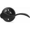 thumbnail image 1 of Interior Privacy Door Handle with Lock Matte Door Lever for Bathroom and Bedroom Wave Style Door Handle Indoor Matte Reversible Keyless Turn Lock, 1 of 6