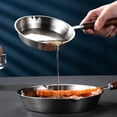 thumbnail image 3 of Mini Poêle à Frire en Acier Inoxydable pour Induction avec Poignée en Bois pour Cuisson Antiadhésive, 3 of 3