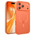 thumbnail image 1 of VENINGO Magnetic for iPhone 17 Pro Max Case, Compatible with Mag-safe, Shockproof Protection Slim Non-Slip Translucent Matte Protective Phone Cover, Orange, 1 of 8