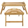 thumbnail image 3 of Greenco Foldable Bamboo Breakfast Table Serving Tray, Labtop Desk, Bed Table, 3 of 3