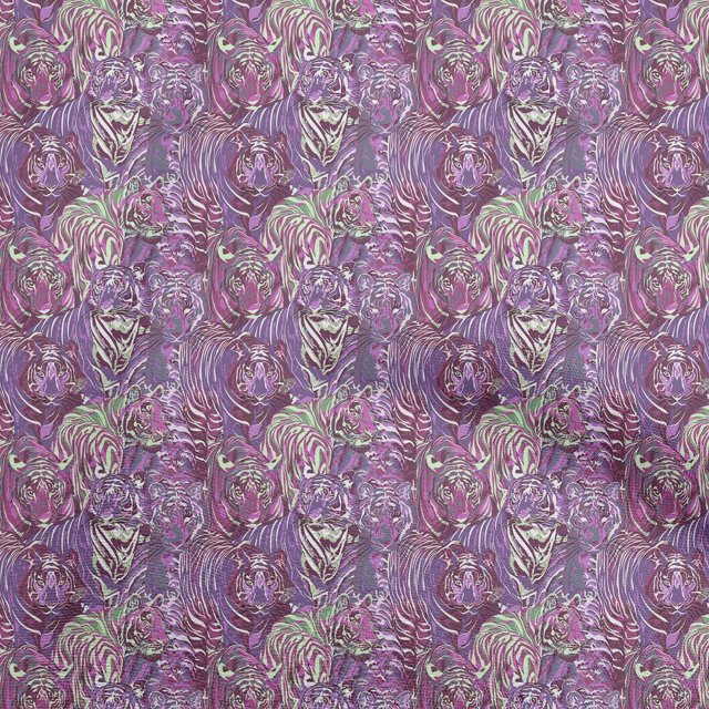 oneOoneViscoseJerseyPurpleFabricAnimalCraftProjectsDecorFabricPrintedByTheYard60InchWide