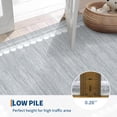 thumbnail image 4 of Washable Area Rug 9x12ft – Soft Non-Slip Low Pile Carpet with Modern Border Design, Neutral Grey – Large Rug for Living Room, Bedroom and Dining Room, 4 of 7