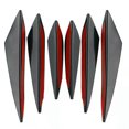 thumbnail image 1 of Miangastore Canards For Car Universal Black 6Pcs 7.47X1.38X1.38In, 1 of 8
