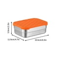 thumbnail image 2 of Aqestyerly Contenants à Collation en Acier Inoxydable avec Couvercle Étanche Boîte de Rangement Bento Réutilisable pour Aliments Boîte à Lunch Portable pour Enfants et Adultes HWRETIE, 2 of 2