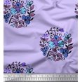 thumbnail image 1 of Soimoi Rayon Fabric Leaves & Floral Block Print Fabric by The Yard 42 Inch Wide, 1 of 3