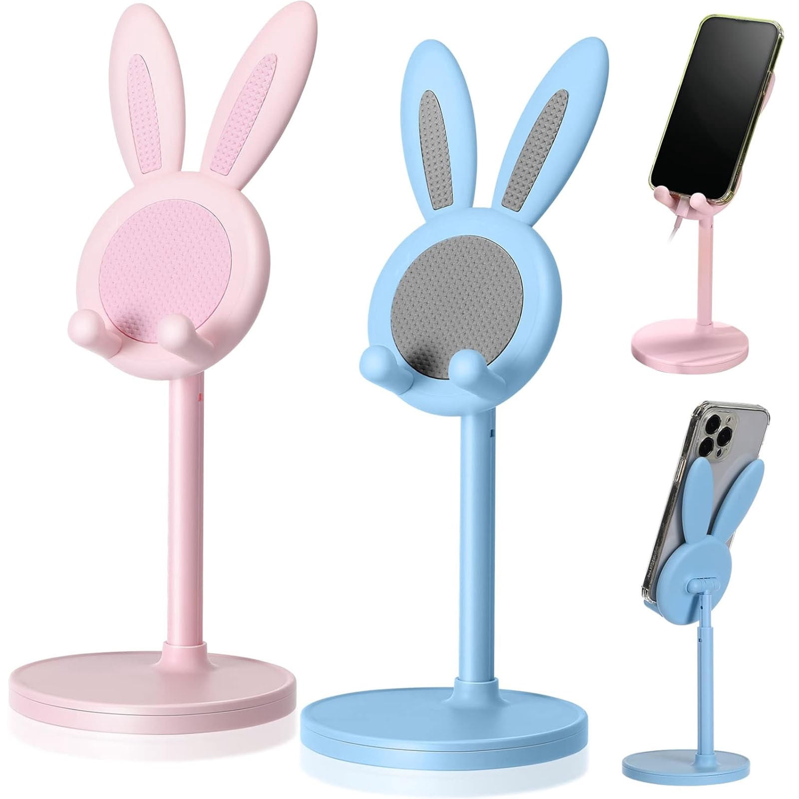 Sentmoon Phone Accessories Cute Rabbit Mobile Phone Stand Angle Height Adjustable Desk Phone Stand Kawaii Phone Stand Desk Accessories Cell Phone Accessories Deals of the Day Clearance Prime