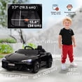 thumbnail image 3 of Aosom 12V 3.1 MPH Kids Ride on Car w/ Remote Control, Suspension, Black, 3 of 10