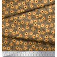 thumbnail image 2 of Soimoi Cotton Cambric Fabric Text & Tiger Face Cartoon Print Fabric by The Yard 56 Inch Wide, 2 of 3