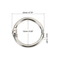 thumbnail image 2 of Unique Bargains 0.8' OD 0.6' ID Office Book Rings, Silver, 24 Pack, 2 of 5