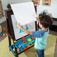 thumbnail image 4 of KidKraft Chevalet Artistique Tableau Noir et Tableau Blanc pour Enfants avec Rouleau de Papier, Espresso, 4 of 8