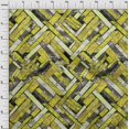 thumbnail image 4 of oneOone Cotton Cambric Lime Green Fabric Stripes Craft Projects Decor Fabric Printed By The Yard 42 Inch Wide, 4 of 4
