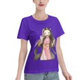 thumbnail image 2 of T-Shirt Basique à Manches Courtes pour Femmes Demon Slayer Blade Nidouzi, 2 of 6