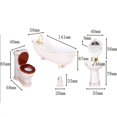 thumbnail image 3 of 1:12 Scale Dollhouse Accessories Bathroom Set White, 3 of 8