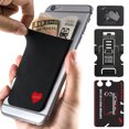thumbnail image 1 of Gecko Travel Tech Phone Wallet - Stick On Card Holder Wallet for Cell Phones - Adhesive Card Pocket - HEART, 1 of 6