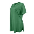 thumbnail image 3 of Pxiakgy Ensemble Deux Pièces pour Femmes Manches Courtes Décontracté Basique Shorts Vert + L, 3 of 5