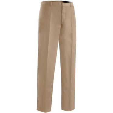 Edwards Pantalon Habillé pour Homme en Microfibre à devant Plat, Beige, 40 30
