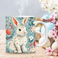 thumbnail image 1 of MTBLYS Easter Ceramic Coffee Mug Rabbit Design 350Ml Capacity 8Cm X 8Cm Home Office Camping Use, 1 of 4