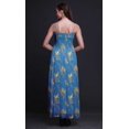 thumbnail image 4 of Bimba Robe Fluide à Bretelles Spaghetti Smockée Imprimée pour Femmes Black Berry & Yellow Sparrow Bird Bimba - XX-Grand, 4 of 7