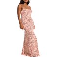 thumbnail image 3 of Floral Summer Long Cocktail Dress for Women with Sleeveless and Backless Design, 3 of 7