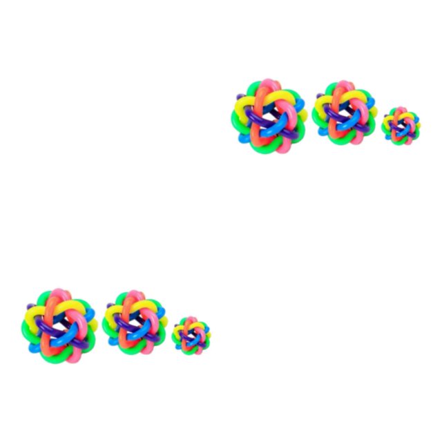 Maytalsory 3pcs/set Pet Dog Toy Interactive Rubber Balls For Dogs Safe And Non-Toxic Suitable For All Breeds As Shown 2Set