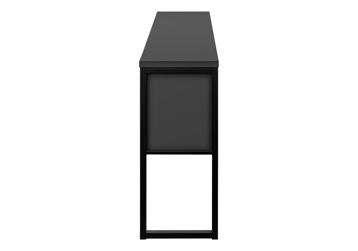 Monarch Specialties Office Hutch, 72"l, Work, Storage Doors, Home Office, Commercial Grade, White Laminate, Silver Metal, Contemporary