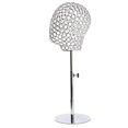 thumbnail image 1 of Langgg Adjustable Metal Mannequin Head Hat Stand Display Rack Wig Holder Silver, 1 of 9