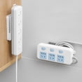 thumbnail image 2 of 3Pcs Wall Mount Power Strip Holder Cable Organizer Clips Reusable Socket Fixer for Kitchen Home and Office, 2 of 7