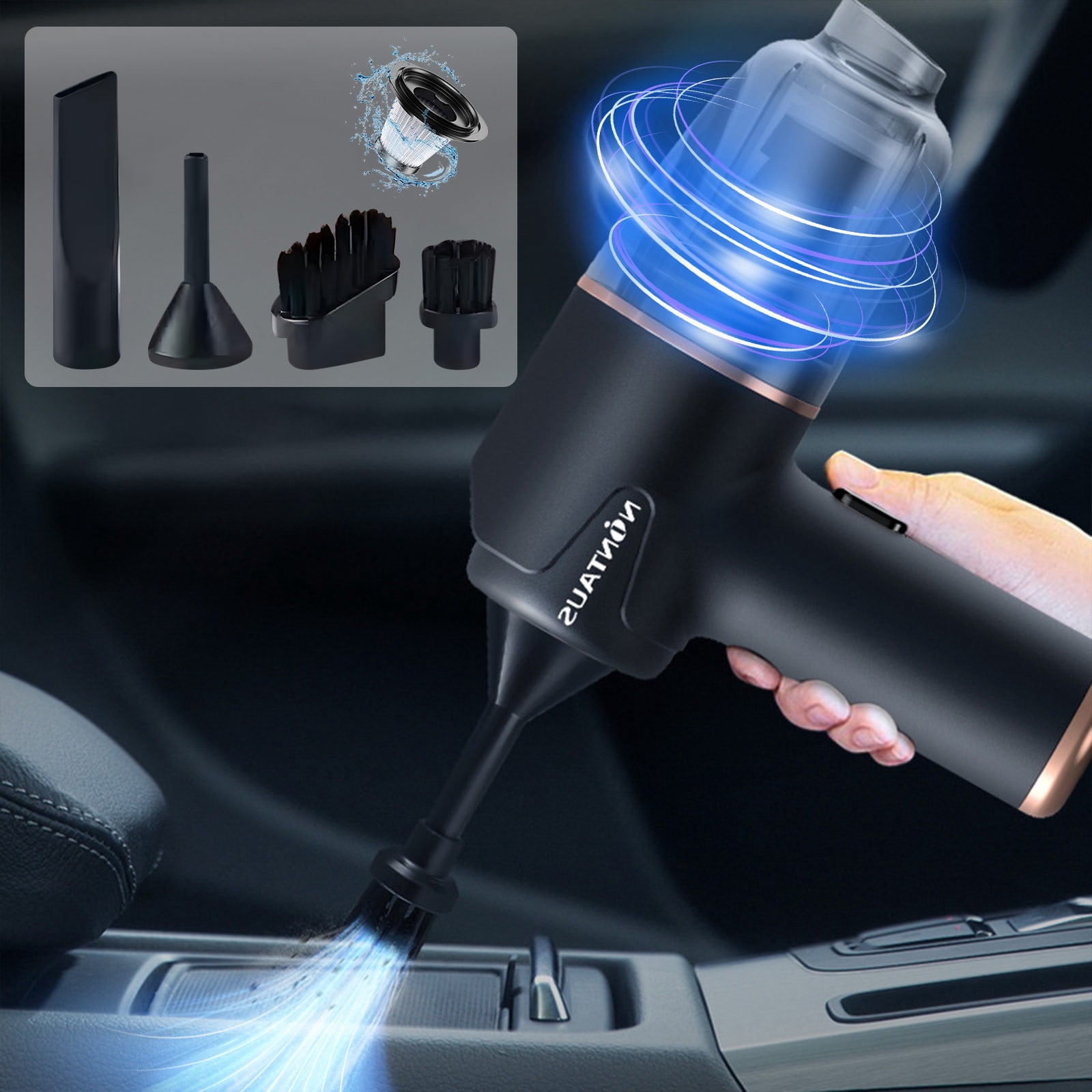 Dvkptbk Vacuum Cleaner Car Wireless Vacuum Cleaner Powerful High Power Large Suction Mini Handheld Car Home Indoor Car Accessories