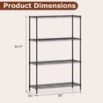 thumbnail image 3 of Costway 2 PCS Metal Storage Shelving Unit, 1000 LBS Storage Organizer with V-Shaped Rack, 3 of 9