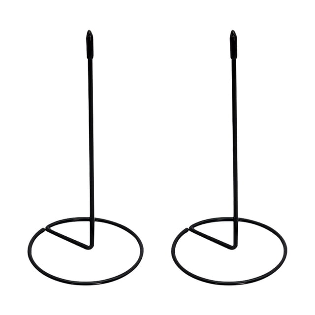 SHISUYAN 2 Pcs Porte-Reçus en Acier Inoxydable Porte-Chèques Tringles Droites de Bureau (Noir)