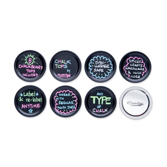 Chalk Tops, ouverture régulière, paquet de 8