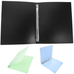 OULII 3Pcs Binder pour l'organisation de documents en papier bleu clair simple pour les études scolaires 12.69X10.02X1.18in