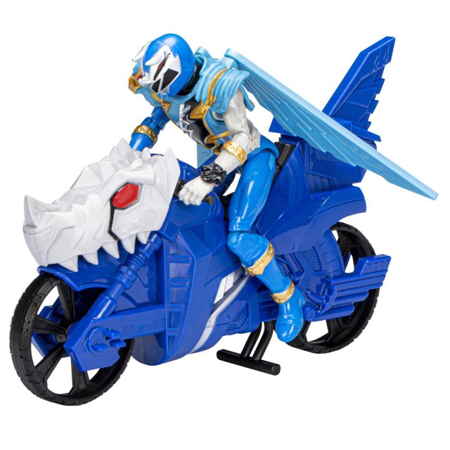 Power Rangers Dino Fury Face-Off Pack Blue Ranger and Vehicle vs Lord Zedd 2-Pack 6-inch Action Figure Battle Toys Ages 4 and Up