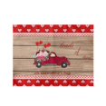 thumbnail image 1 of Ynlkorvg Set de Table Saint-Valentin Rouge à Carreaux 30x45cm pour Décoration de Table Saint-Valentin Imperméable pour Décoration Intérieure Cuisine Dîner, 1 of 8