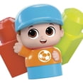 thumbnail image 2 of MEGA BLOKS Building Toy Block Spinning Wagon with 1 Figure (20 Pieces) for Toddler, 2 of 6