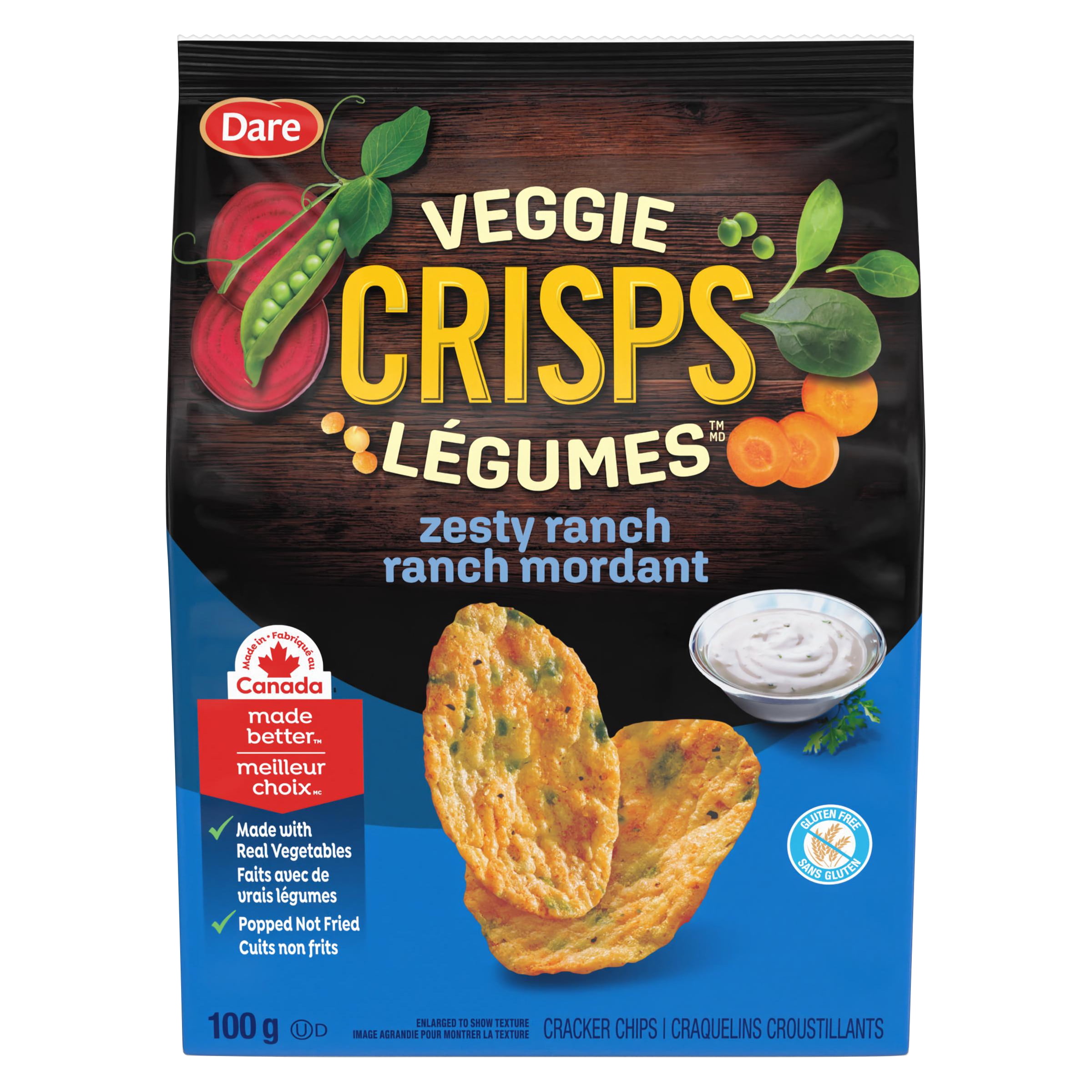 Crisps légume Dare à saveur de ranch mordant