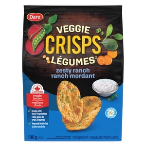 Dare Veggie Crisps Zesty Ranch Crackers Chips
