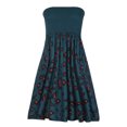 thumbnail image 4 of Pompotops Robe Sans Bretelles à Bande Élastique Style Bohème pour Femme Robes Robe Sans Manches à Imprimé Floral, 4 of 8