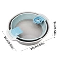 thumbnail image 3 of Flour Sifter TASTAN Multi-Functional Flour Preparation Set - Dough Bowl & Egg Separator Combo, Baking Sifter & Strainer Kit, All-In-One Cooking Tools, Baking Kit, Blue1, 3 of 4