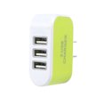 thumbnail image 2 of Universal Candy Color 3 USB power adapter ; Wall Multi-Port Wall Charger US Plug Wall Adapter Cube Block AC 110-220V 5V, 2 of 4
