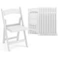 thumbnail image 1 of Costway 12 Pack Resin Folding Chairs with Padded Seat All-Weather Resin Frame Patio, 1 of 7